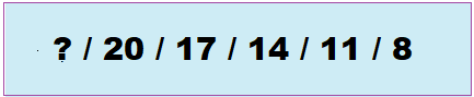 Number Series Aptitude Test Sample Question-5